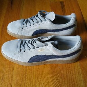 Men's gray suede sneakers *NEVER WORN*